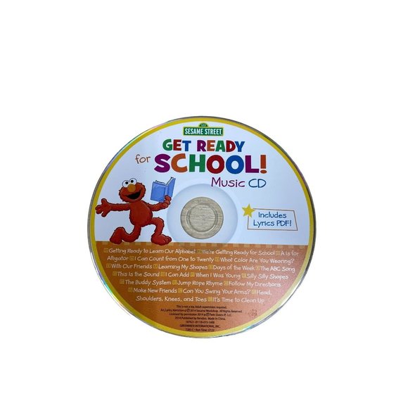 Sesame Street get ready for school music CD preschool kinder educational - Picture 1 of 3